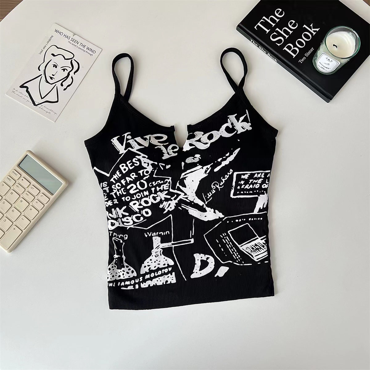 Pure Desire Style Short Letter Printing Sling